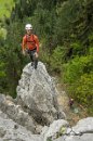 Skalní věžička v úvodní části. : fenek, hohe wand, lezení, miguel, rakousko