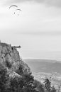 Musíme se přiblížit ke skywalku, u kterého je sestupovka. : fenek, hohe wand, lezení, miguel, rakousko